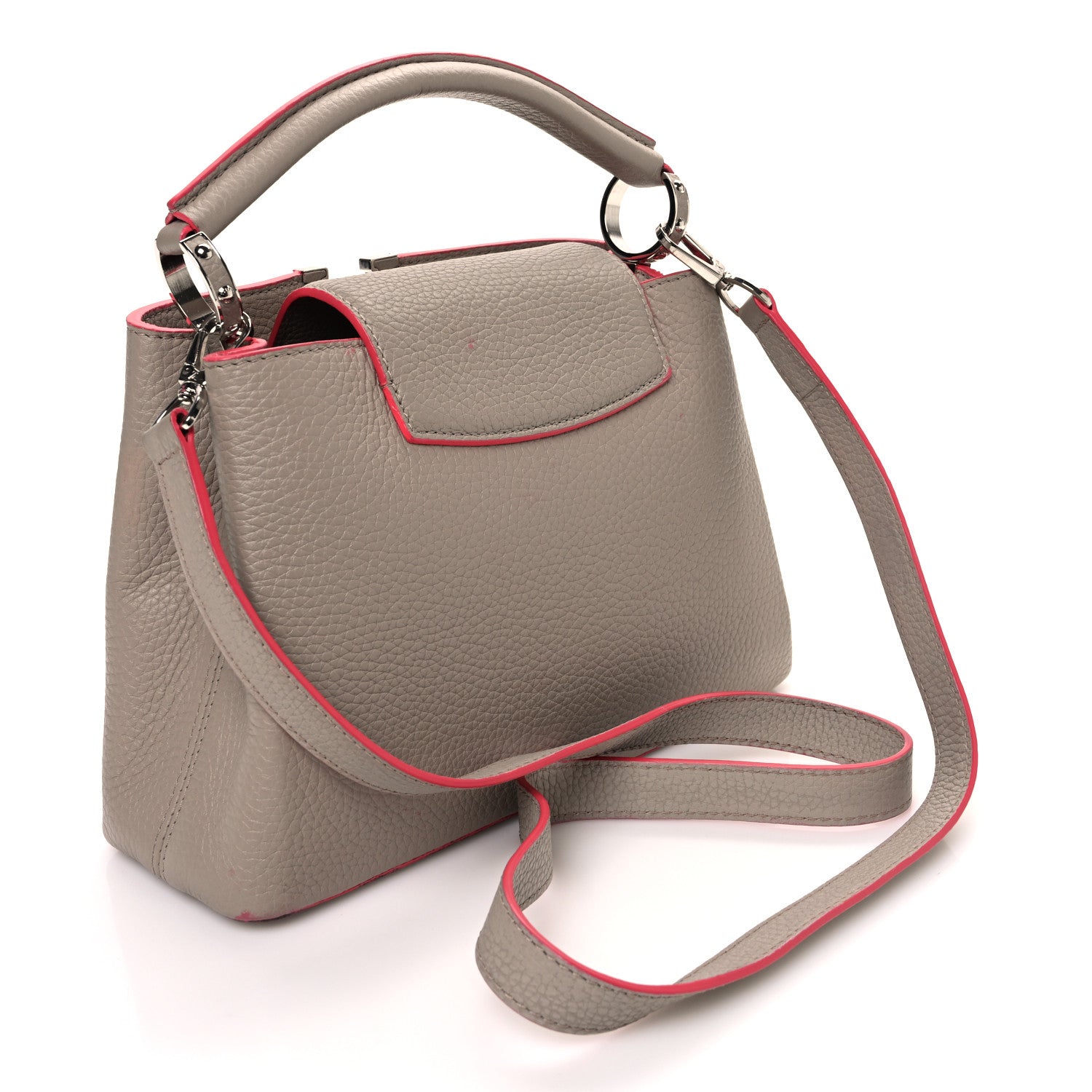 Louis Vuitton Taurillon Capucines BB Galet Litchi 3 of 14