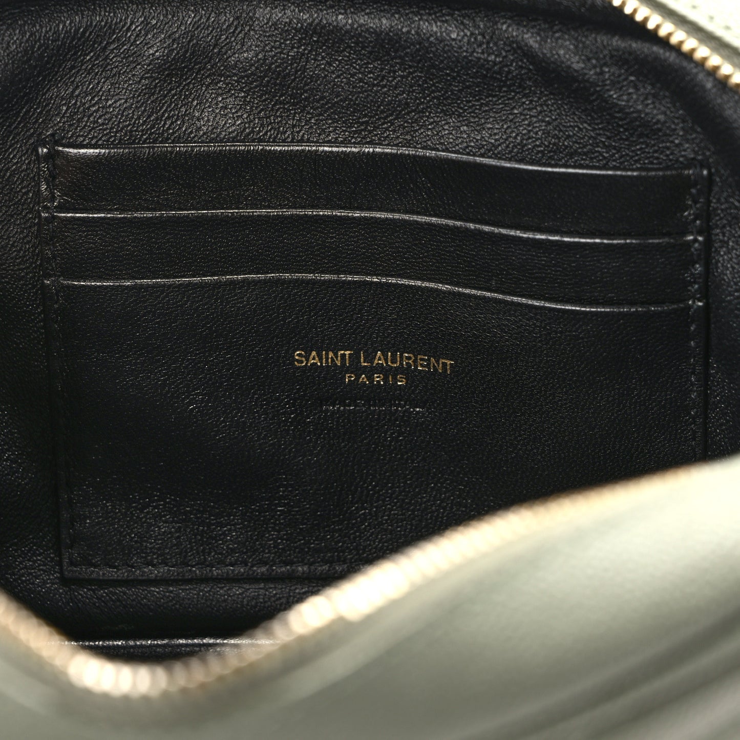 Grain De Poudre Matelasse Monogram Mini Lou Camera Bag Light Sage