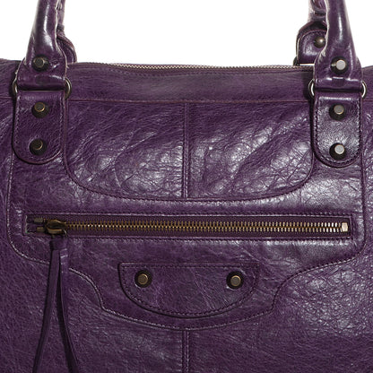 Balenciaga Agneau Classic Hardware Work Raisin 10 of 11