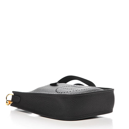 Hermes Taurillon Clemence Evelyne TPM Black 4 of 11