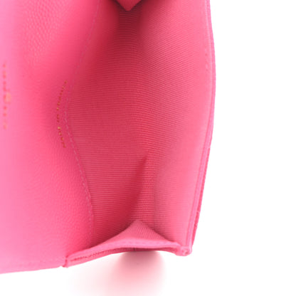 Chanel Caviar Quilted Flap Card Holder Wallet Pink 5 of 8