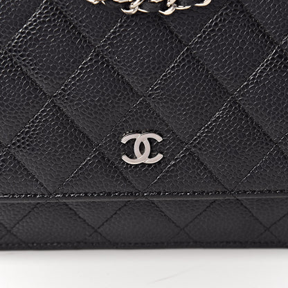 Chanel Caviar Quilted Wallet On Chain WOC Black 8 of 10