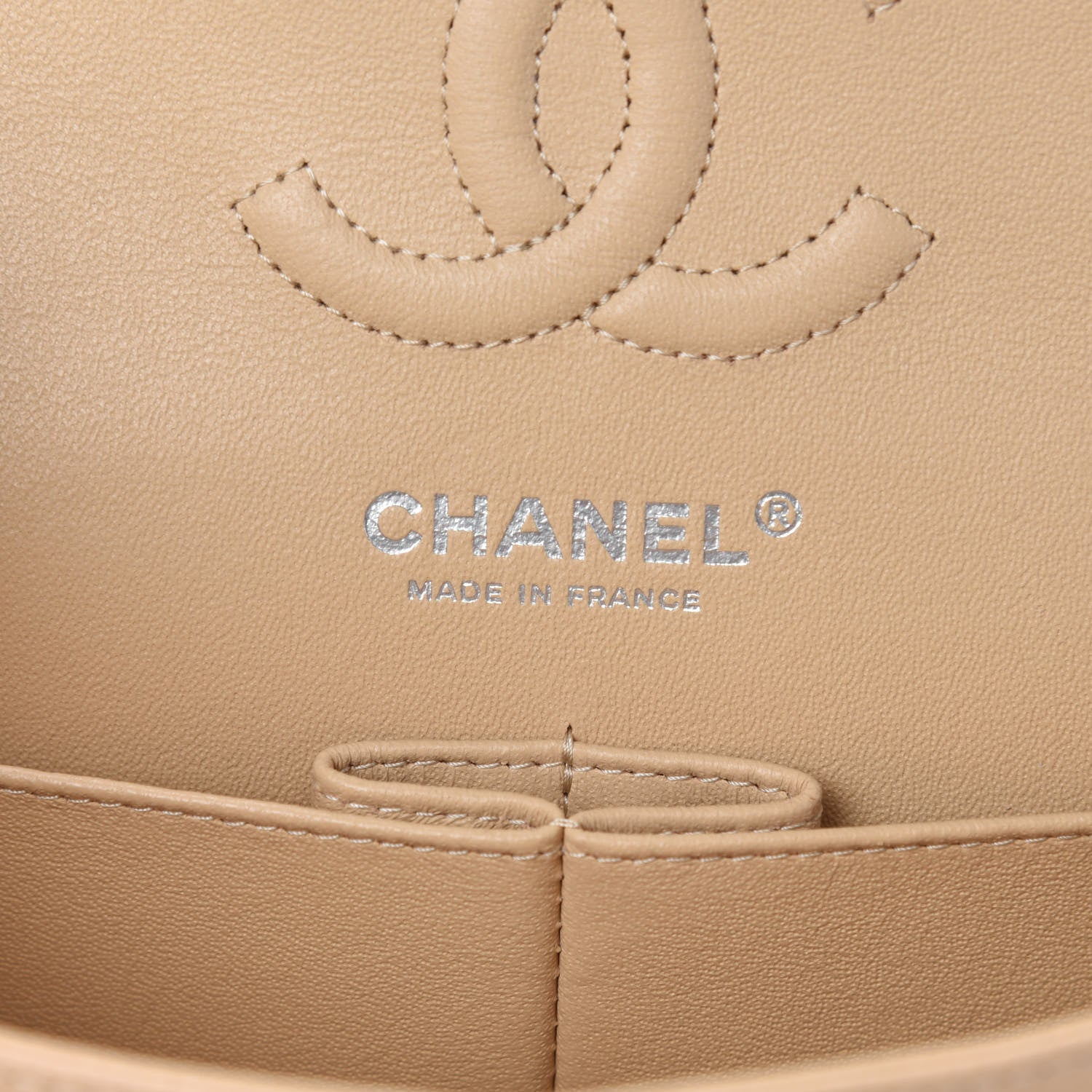 Chanel Caviar Quilted Small Double Flap Beige 8 of 11