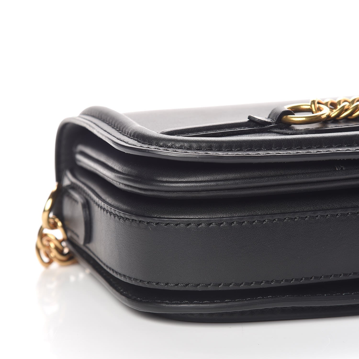 Burberry Smooth Calfskin Link Shoulder Bag Black 9 of 10