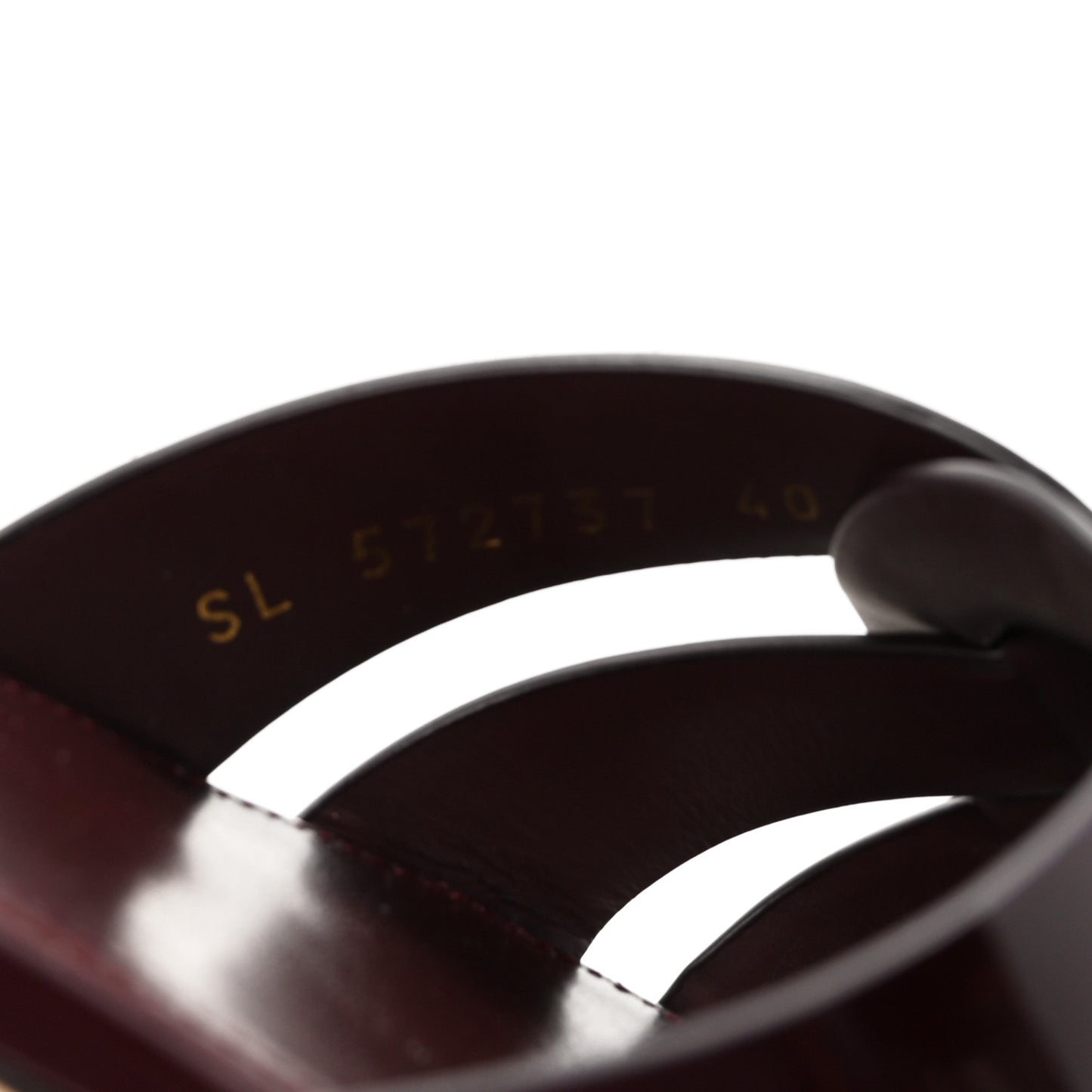Patent Tribute 05 Slide Sandals 40 Burgundy
