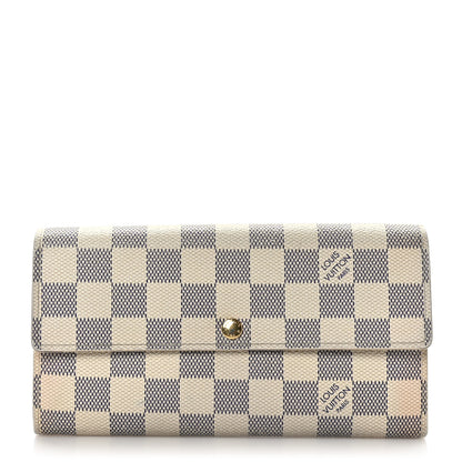 Louis Vuitton Damier Azur Sarah Wallet 1 of 10