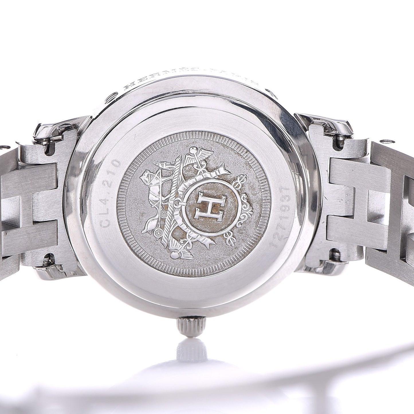 Stainless Steel 24mm Clipper Quartz Watch Gray