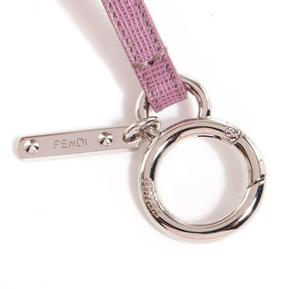 Fendi Fox Fur Vitello Mini Prisma Monster Bag Charm Lilac Perla 4 of 6