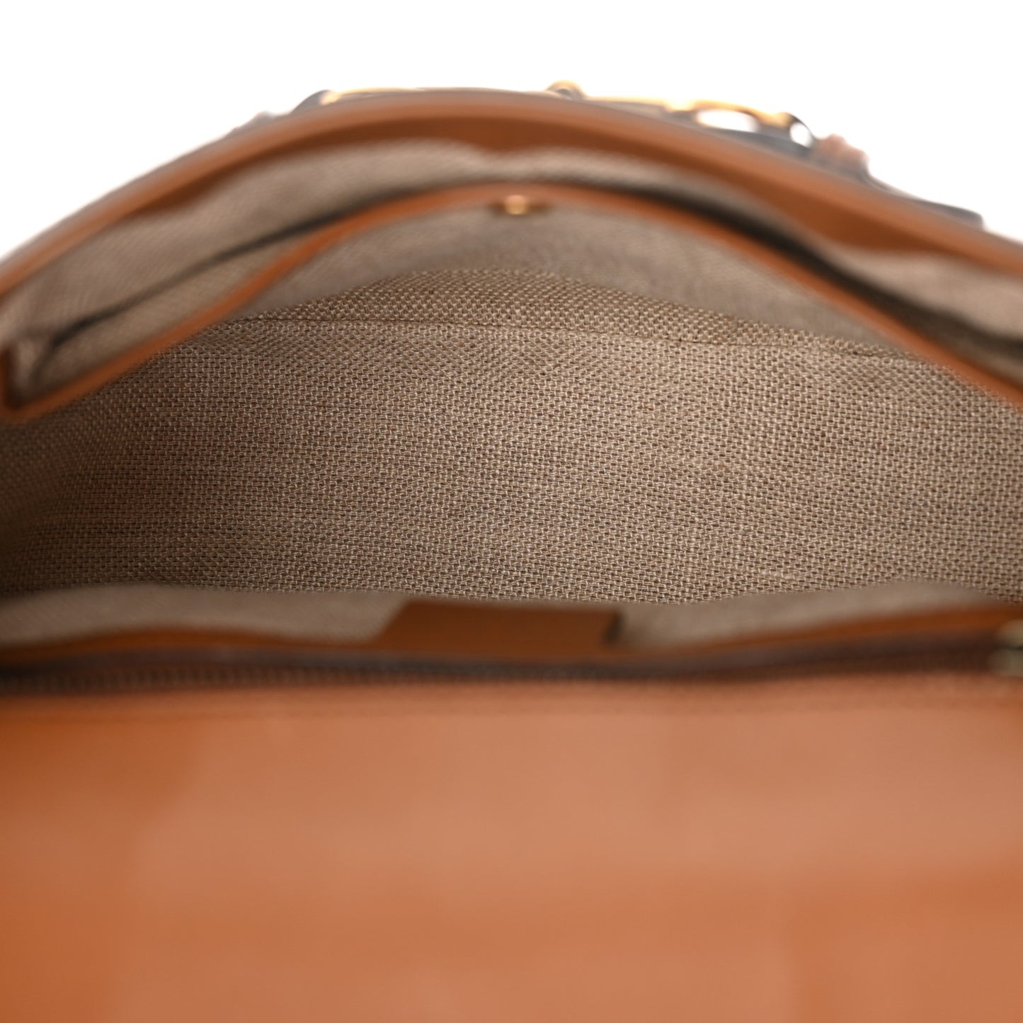 Calfskin Medium Lady Web Shoulder Bag Cuir