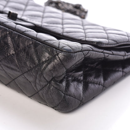 Chanel Metallic Aged Calfskin Quilted 2.55 Reissue 226 Flap So Black 10 of 10