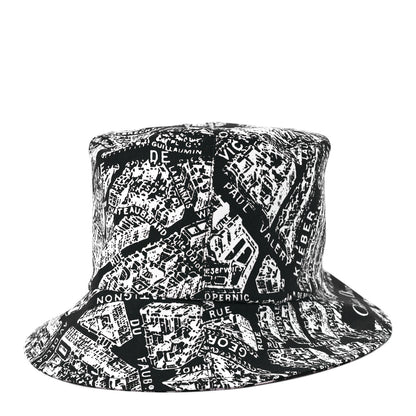 Christian Dior Oblique Plan De Paris Reversible Teddy-D Brim Bucket Hat 58 Black White 5 of 14