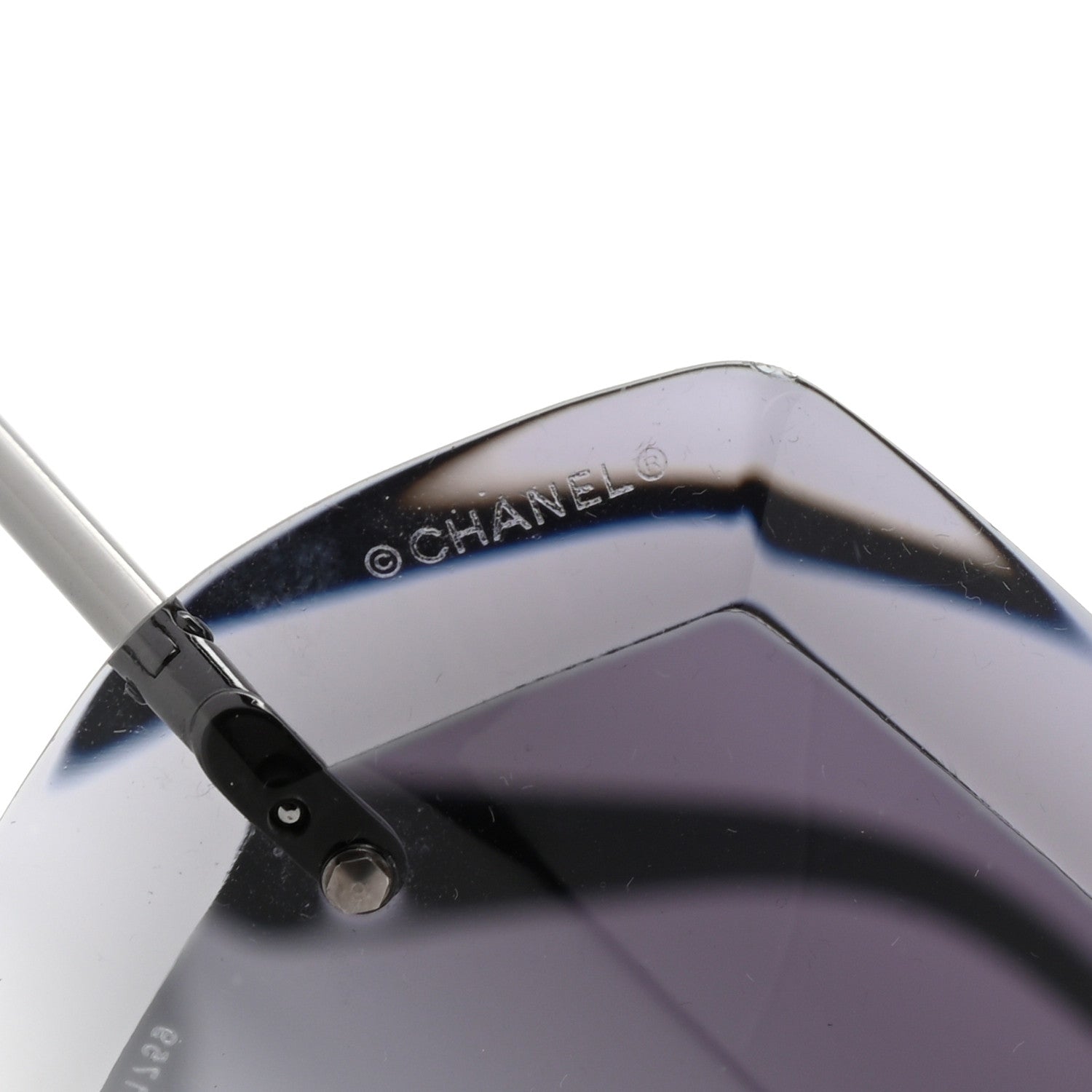 Chanel Butterfly Spring Sunglasses Dark Silver Grey 7 of 8