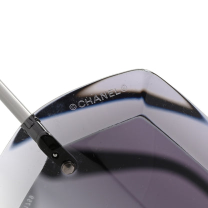 Chanel Butterfly Spring Sunglasses Dark Silver Grey 7 of 8