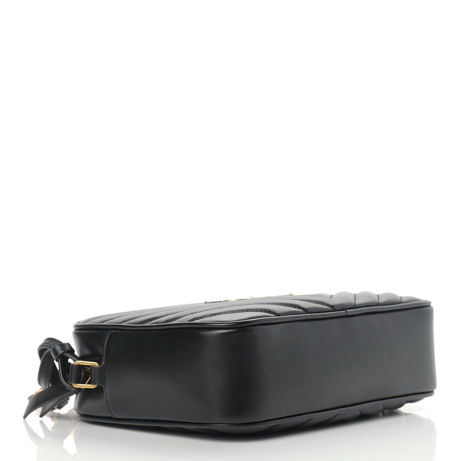 Saint Laurent Calfskin Matelasse Monogram Lou Camera Bag Black 4 of 9
