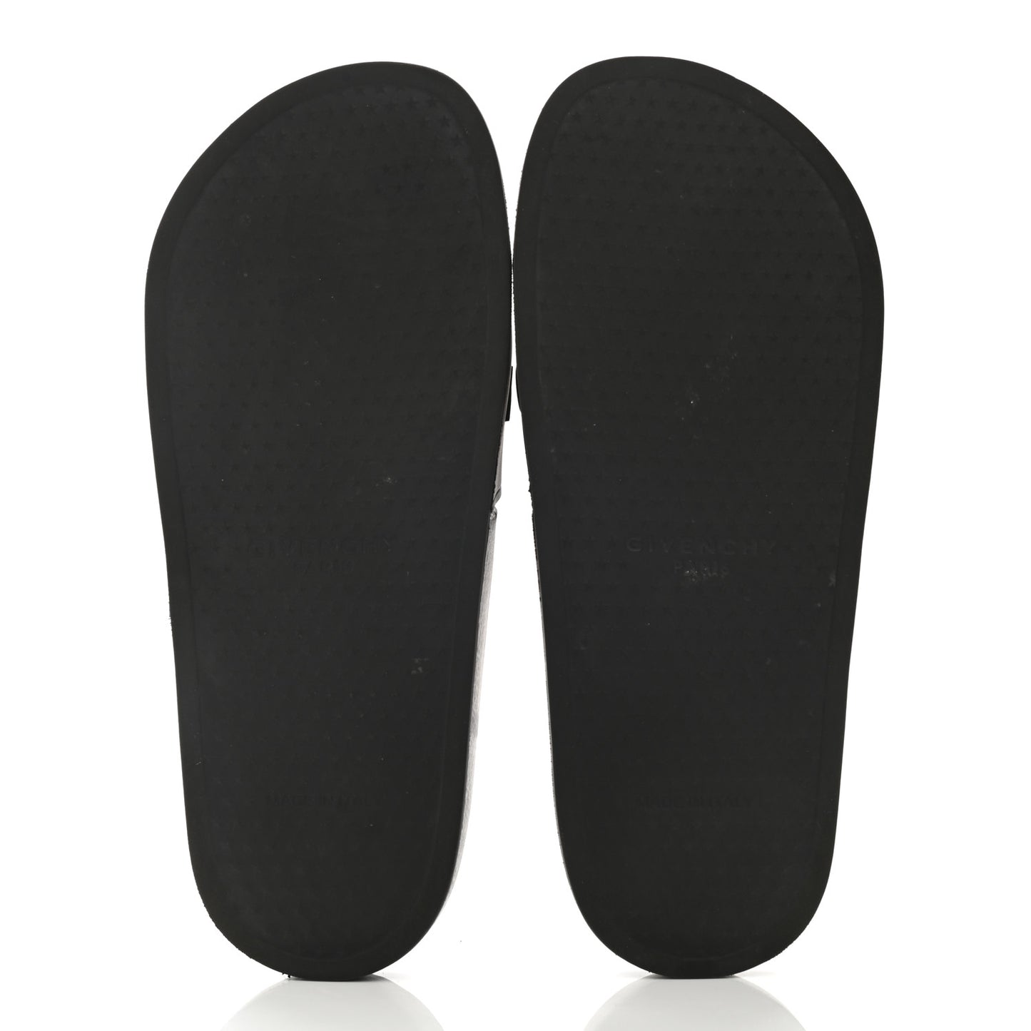 Rubber Logo Pool Slide Sandals 38 Black