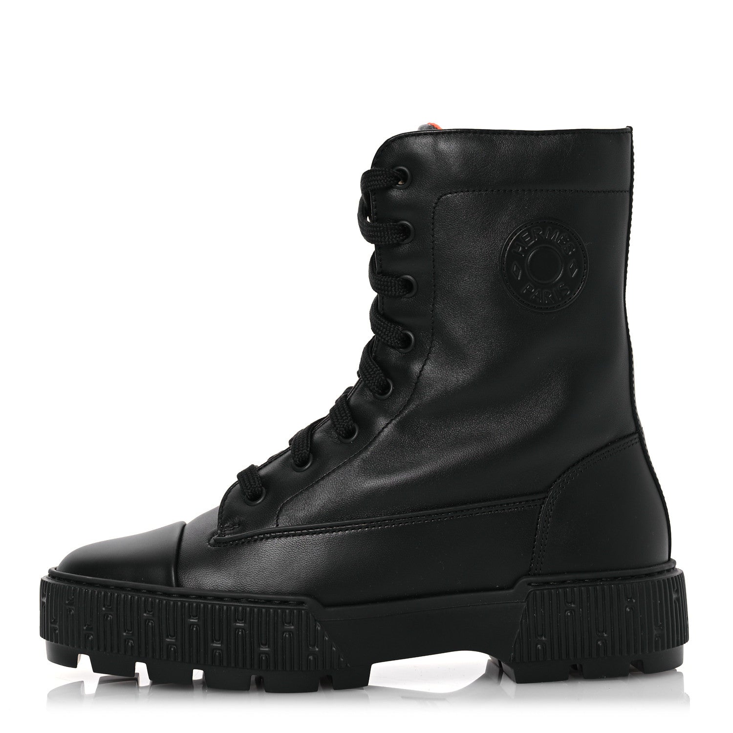 Hermes Nappa Fresh Ankle Boots 37.5 Black 1 of 11
