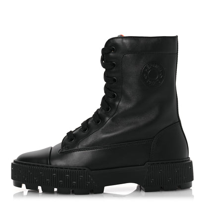 Hermes Nappa Fresh Ankle Boots 37.5 Black 1 of 11
