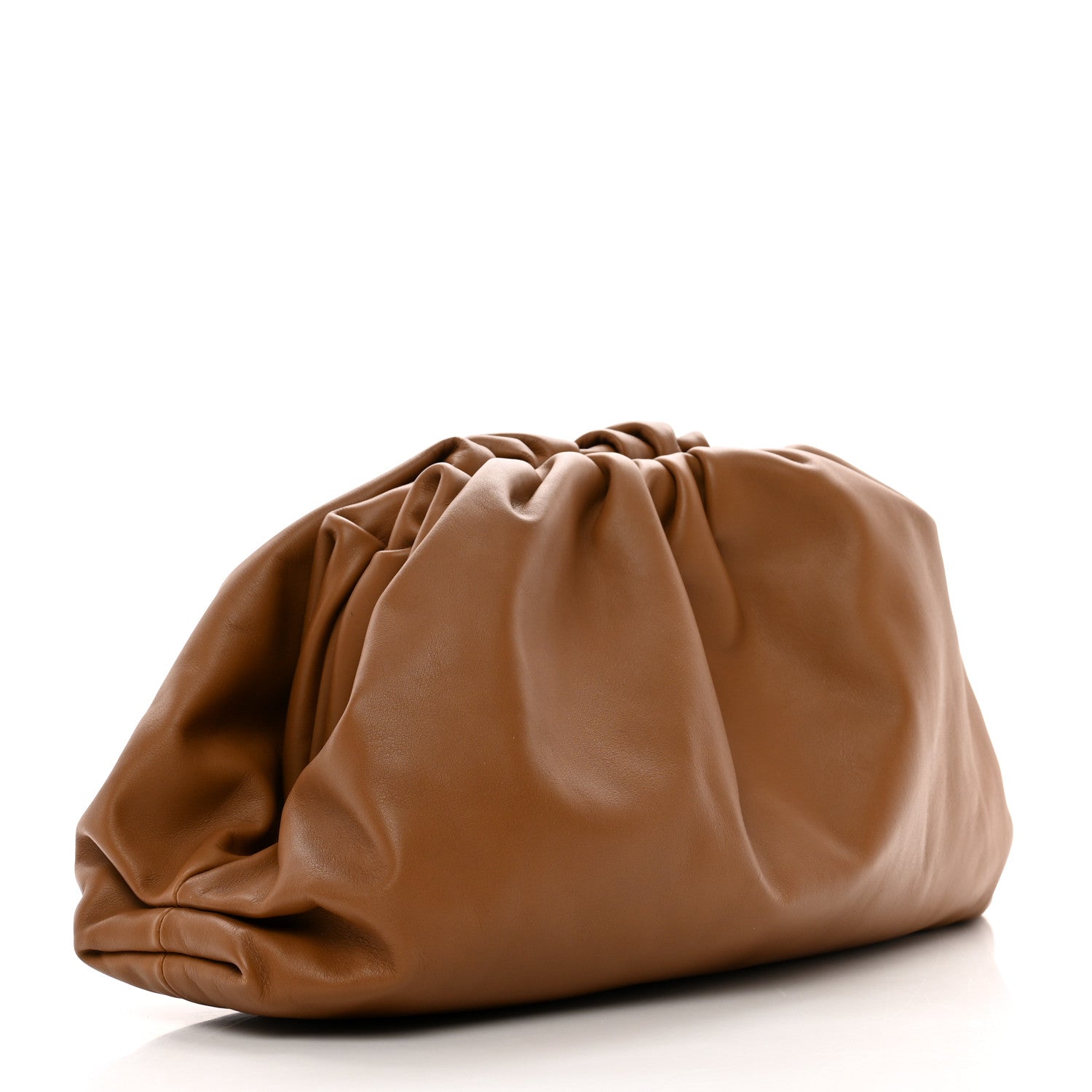 Bottega Veneta Smooth Butter Calf The Pouch Oversized Clutch Cammello 3 of 7