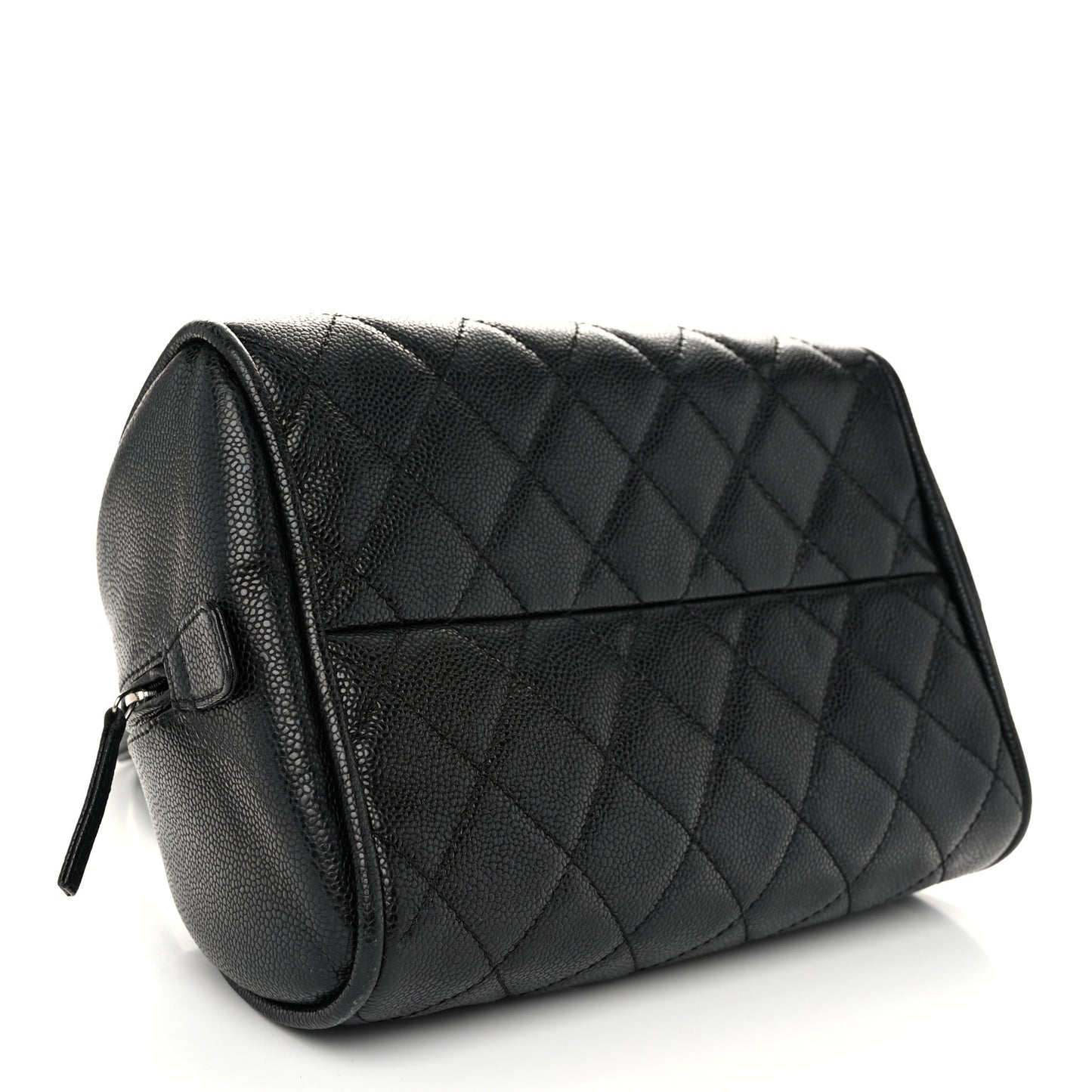 Caviar Quilted Small Bowler Black
