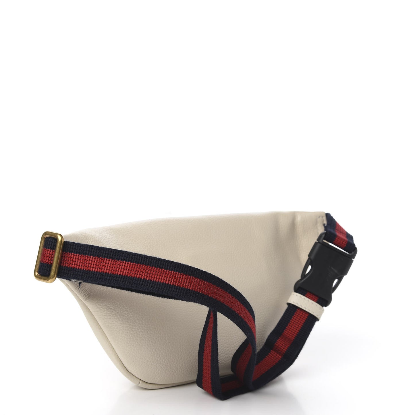 Grained Calfskin Small Logo Belt Bag White