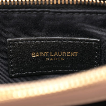 Saint Laurent Calfskin Y Quilted Monogram Medium Loulou Chain Satchel Light Natural 6 of 13