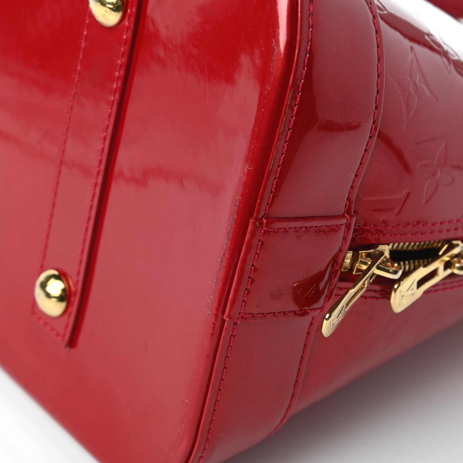 Louis Vuitton Vernis Alma GM Pomme D'Amour 11 of 13