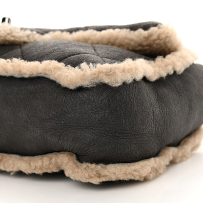 Chanel Shearling Quilted Medium Single Flap Grey 12 of 12