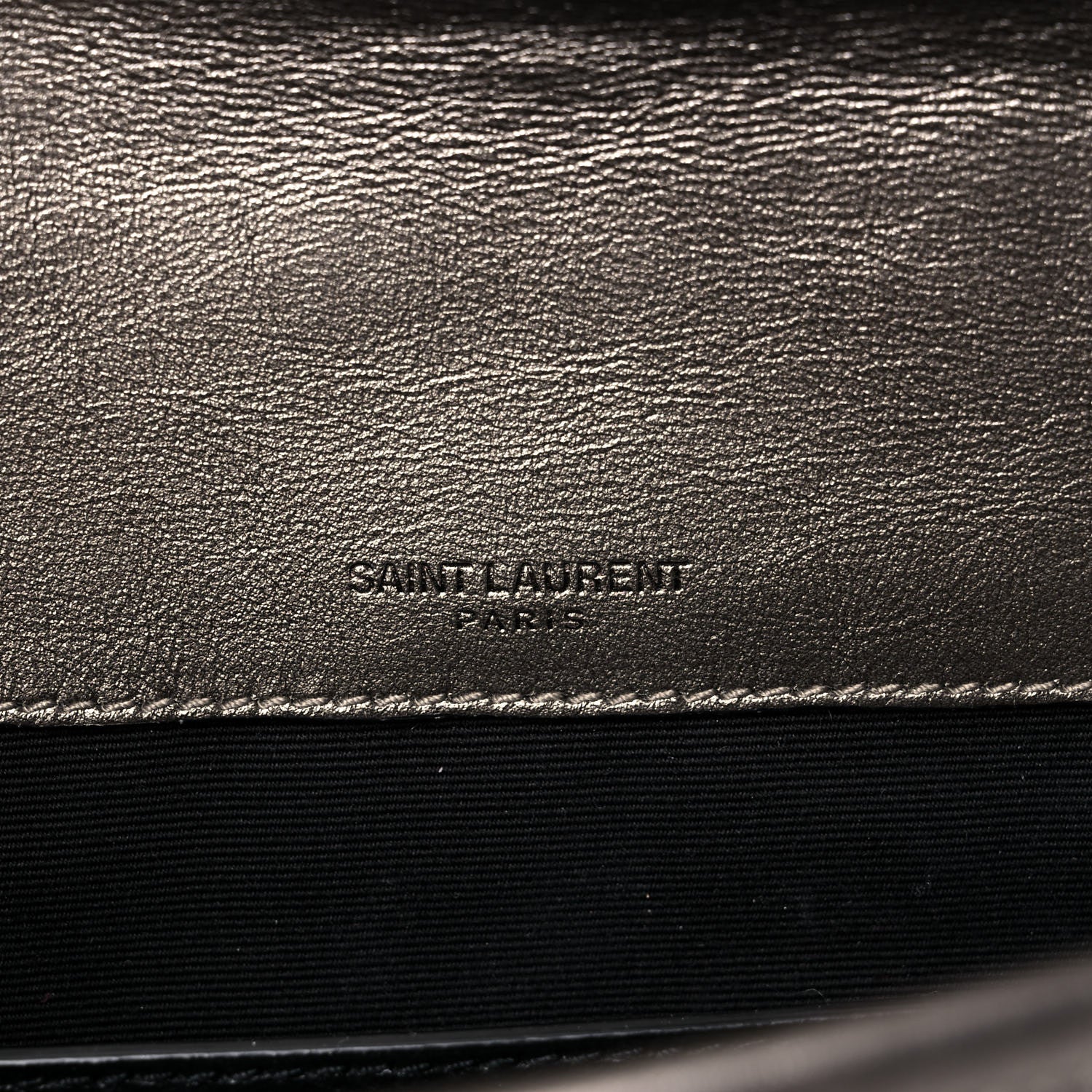 Saint Laurent Crinkled Calfskin Matelasse Monogram Baby Niki Chain Satchel Platinum 6 of 9