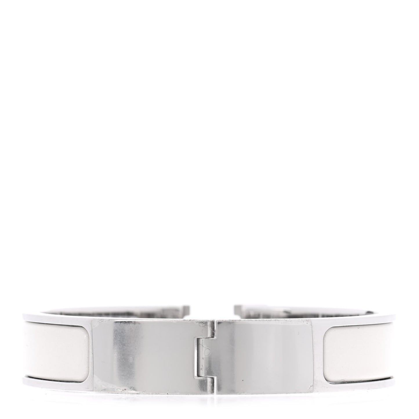 Enamel Narrow Clic Clac H Bracelet PM Pannacotta