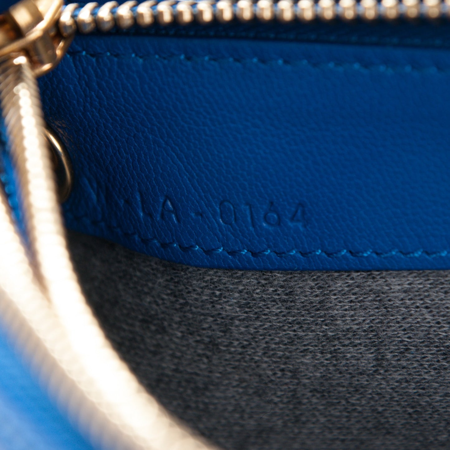 Lambskin Large Trio Crossbody Bag Deep Blue