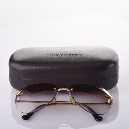Louis Vuitton Lila Pilot Aviator Sunglasses Z0761U Brown 7 of 7