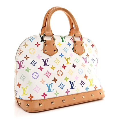 Louis Vuitton Monogram Multicolor Alma White 3 of 10