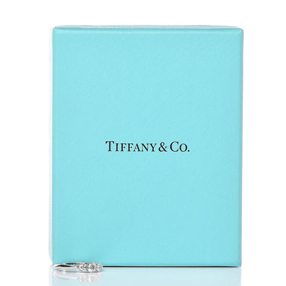 Tiffany Platinum Diamond Three Stone Milgrain Ring 51.9 6 4 of 8