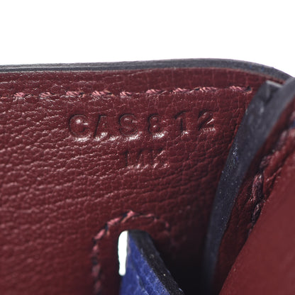 Hermes Togo Swift Officier Birkin 40 Bleu Encre Bordeaux 6 of 35