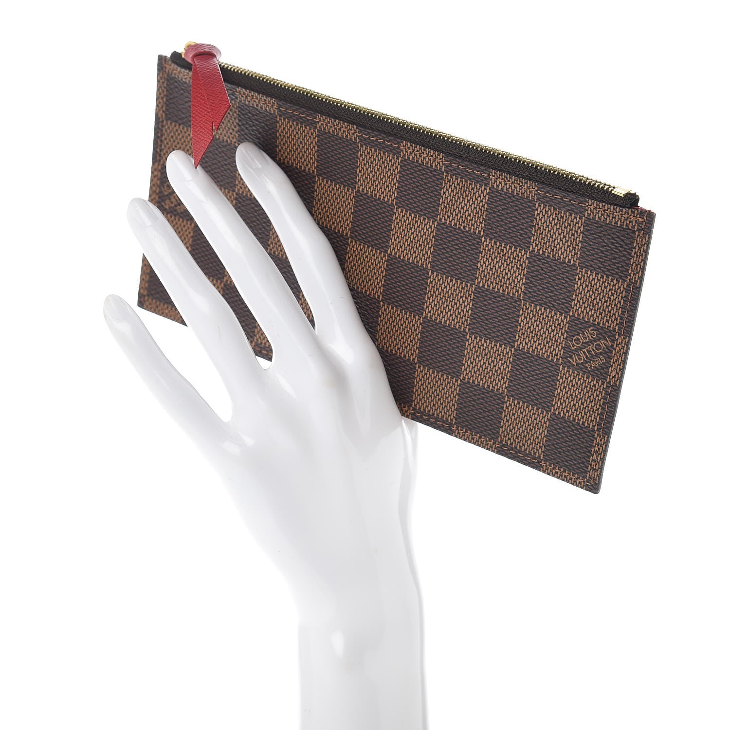 Louis Vuitton Damier Ebene Felicie Chain Wallet Zippered Insert 2 of 6