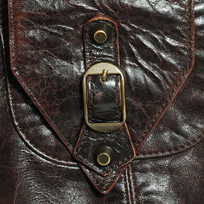 Balenciaga Chevre Shrug Hobo Chocolate 7 of 11