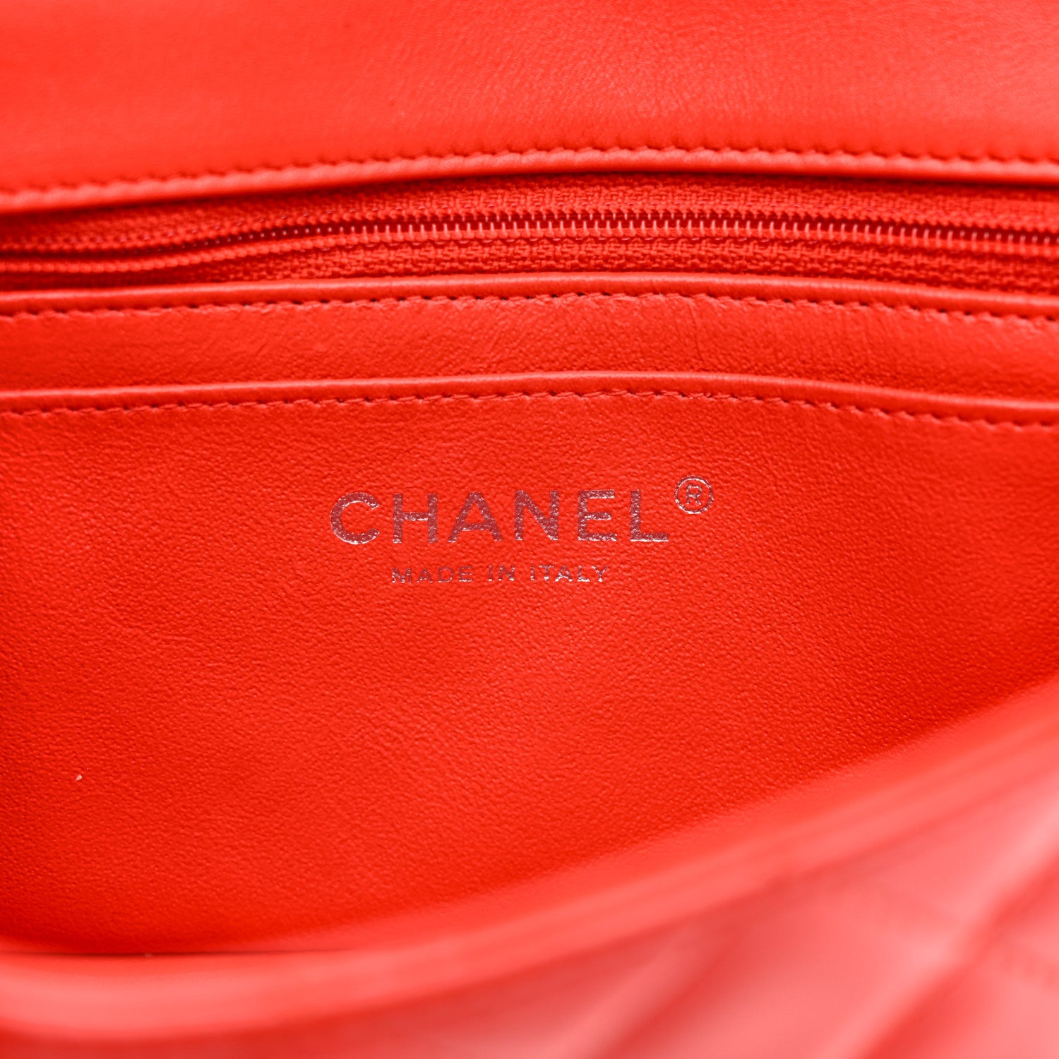 Chanel Patent Calfskin Quilted Mini Rectangular Flap Red 6 of 11