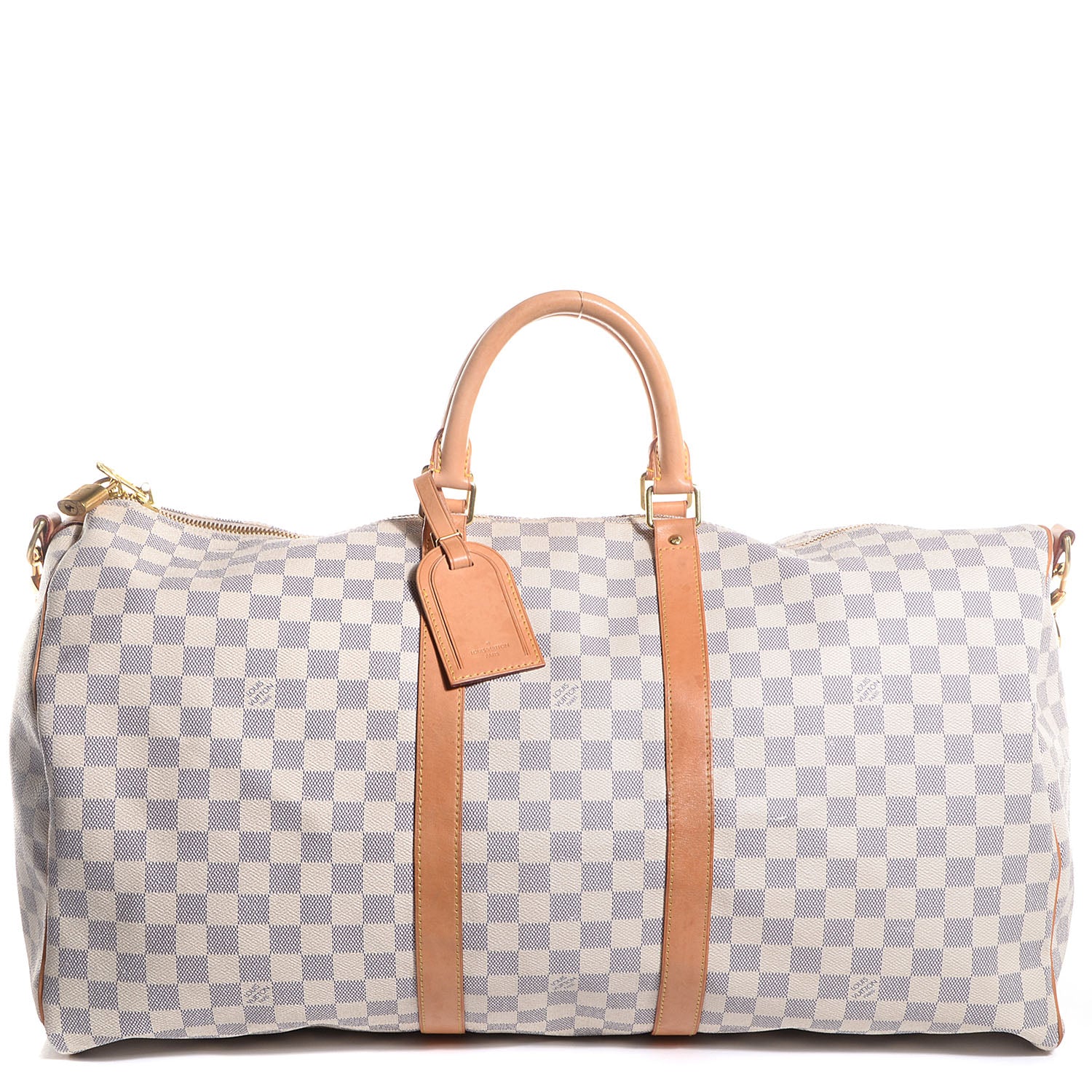 Louis Vuitton Damier Azur Keepall Bandouliere 55 1 of 7