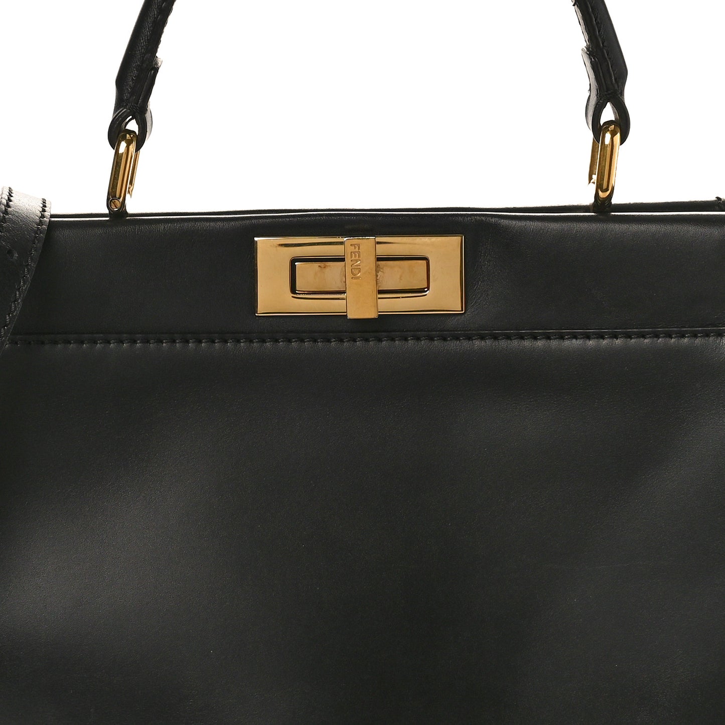 Vitello Morgan Fabric Jacquard Pequin Medium Peekaboo Iconic Satchel Black Tobacco
