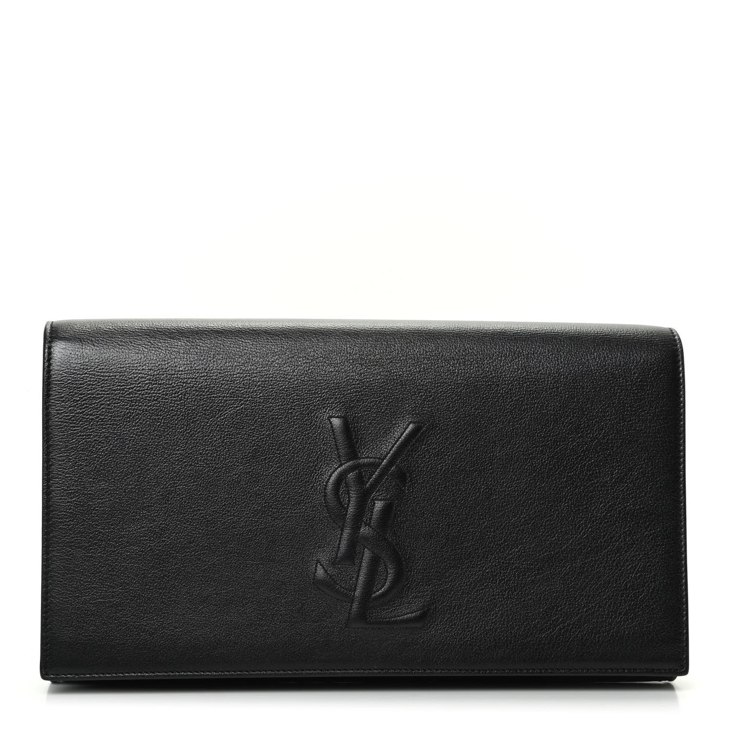 Calfskin Monogram Large Belle De Jour Clutch Black