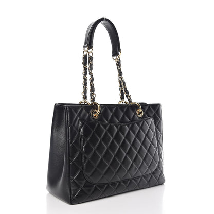 Chanel Caviar Quilted Grand Shopping Tote GST Black 3 of 11