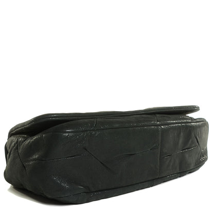 Chanel Iridescent Calfskin Glint Flap Black 4 of 7