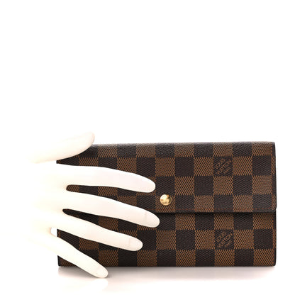 Louis Vuitton Damier Ebene Sarah Wallet 2 of 10