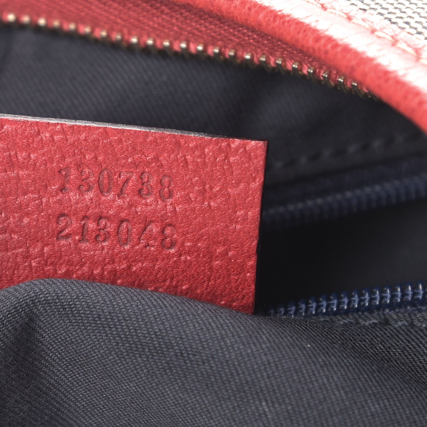 Monogram Medium Abbey D Ring Hobo Navy Red