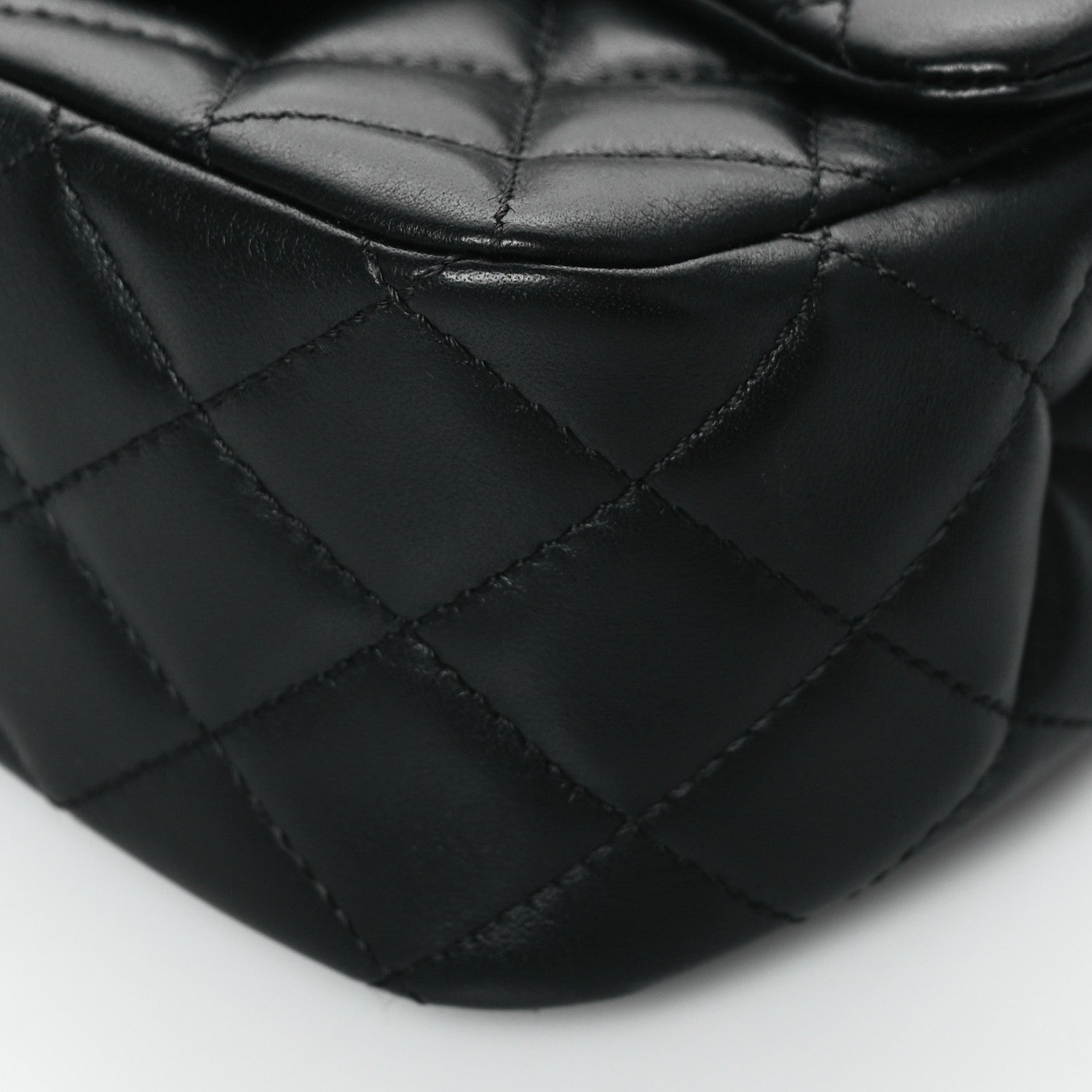 Chanel Lambskin Quilted Mini Romance Square Flap Black 9 of 10