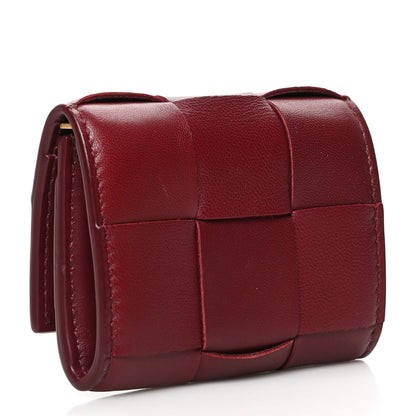 Bottega Veneta Nappa Maxi Intrecciato Compact Wallet Bordeaux 3 of 7
