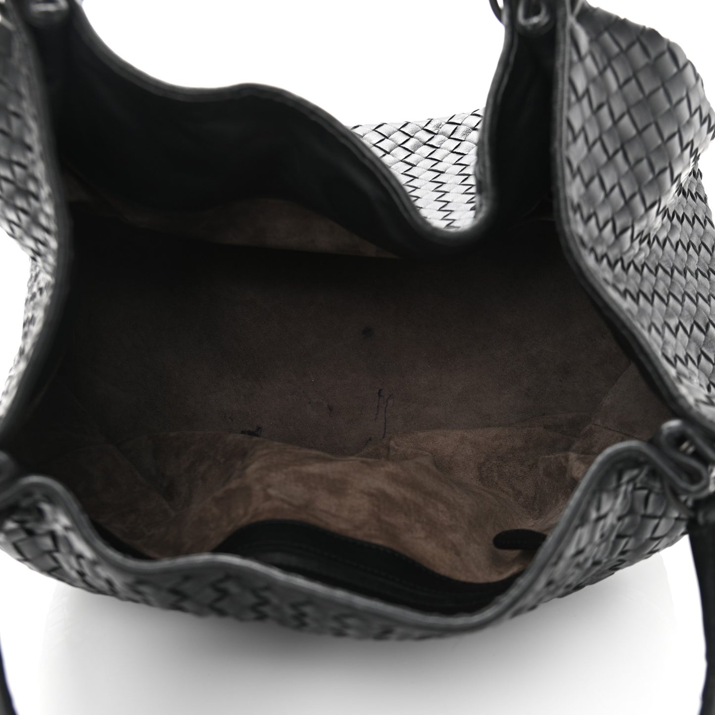 Nappa Intrecciato Parachute Bag Black