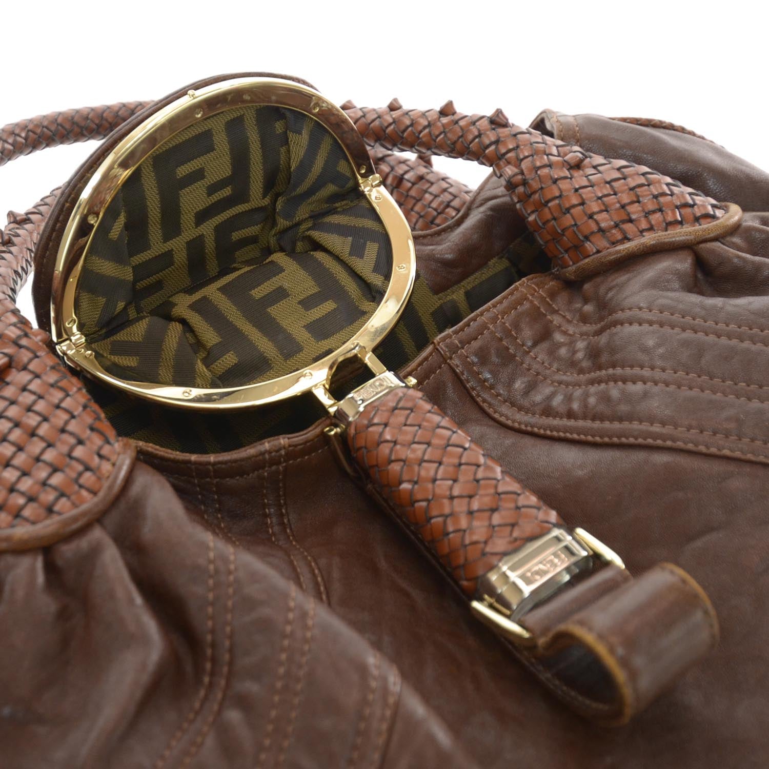 Fendi Nappa Nuvolata Spy Cognac 4 of 8