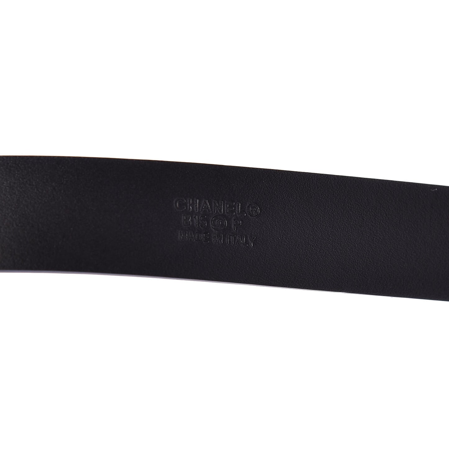 Patent CC Logo Skinny Belt 80 32 Blue