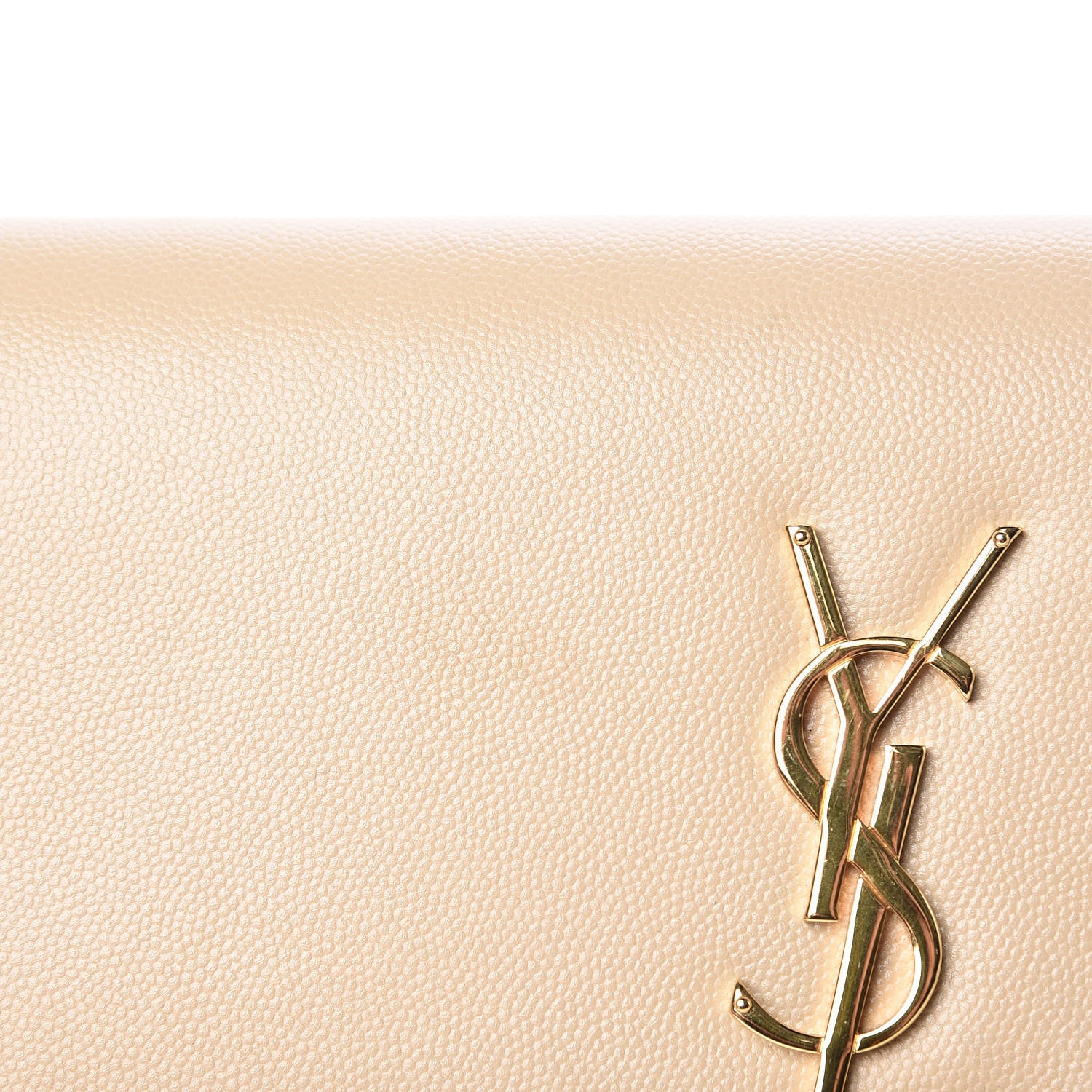 Saint Laurent Grain De Poudre Classic Monogram Cassandre Clutch Nude Powder 10 of 12